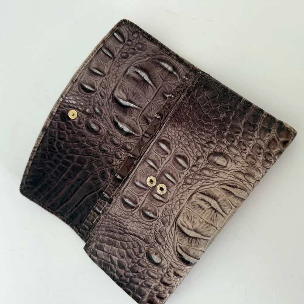 Brahmin Modern Checkbook Melbourne Leather Wallet